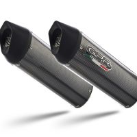 Pot echappement compatible avec Bmw K 1600 Gt 2017-2021, Furore Evo4 Poppy, Paire de pot d'échappement homologuées, livrées avec db killer amovible et raccords spécifiques 