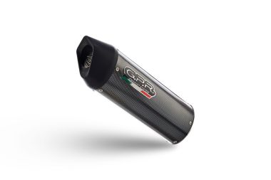 Pot echappement compatible avec Bmw G 310 Gs 2017-2021, Furore Evo4 Poppy, Pot échappement complet, non légal pour les pays de l'UE, avec db killer amovible 
