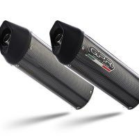 Pot echappement compatible avec Bmw K 1600 Gt 2010-2016, Furore Poppy, Paire de pot d'échappement homologuées, livrées avec db killer amovible et raccords spécifiques 
