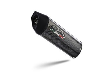 Pot echappement compatible avec Cf Moto 650 Gt 2022-2024, Furore Poppy, Système demi complet homologué,pas légal pour les marchés européens, y compris db killer amovible 