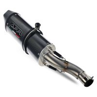 Pot echappement compatible avec Aprilia Rx 125 2018-2020, Furore Evo4 Poppy, Échappement légal, homologué,silencieux avec db killer amovible et tuyau de liaison spécifique 