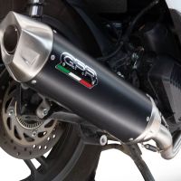 Pot echappement compatible avec Zontes M 350 2023-2025, Furore-X Scooter, Homologué et légal, système d'échappement complet, avec db killer amovible 