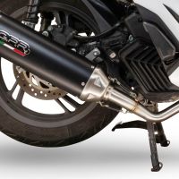 Pot echappement compatible avec Zontes D 350 2023-2025, Furore-X Scooter, Pot échappement complet racing, sans homologation, avec db killer amovible 