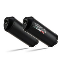 Pot echappement compatible avec Yamaha Bt Bulldog 1100 2002-2007, Ghisa , Paire de pot d'échappement homologuées, livrées avec db killer amovible et raccords spécifiques 