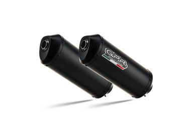 Pot echappement compatible avec Yamaha Bt Bulldog 1100 2002-2007, Ghisa , Paire de pot d'échappement homologuées, livrées avec db killer amovible et raccords spécifiques 