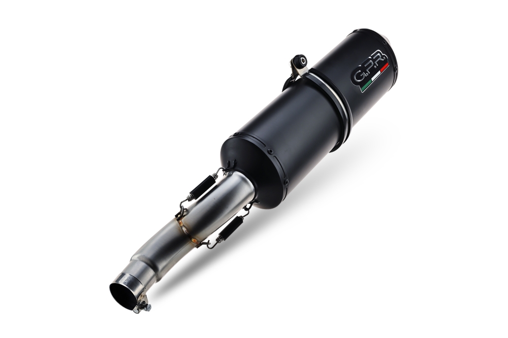 Pot echappement compatible avec Bmw F 650 Cs Scarver 2001-2006, Ghisa , Échappement légal, homologué,silencieux avec db killer amovible et tuyau de liaison spécifique 
