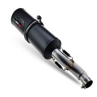 Pot echappement compatible avec Tuning TUNING 1980-2021, Ghisa , Silencieux racing à adapter au collecteur d'origine, livré avec db killer amovible 