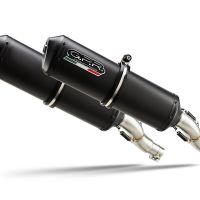 Pot echappement compatible avec Yamaha Bt Bulldog 1100 2002-2007, Ghisa , Paire de pot d'échappement homologuées, livrées avec db killer amovible et raccords spécifiques 