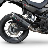 Pot echappement compatible avec Honda XL750 TRANSALP 750 2023-2025, Dual Poppy, Échappement légal, homologué,silencieux avec db killer amovible et tuyau de liaison spécifique 