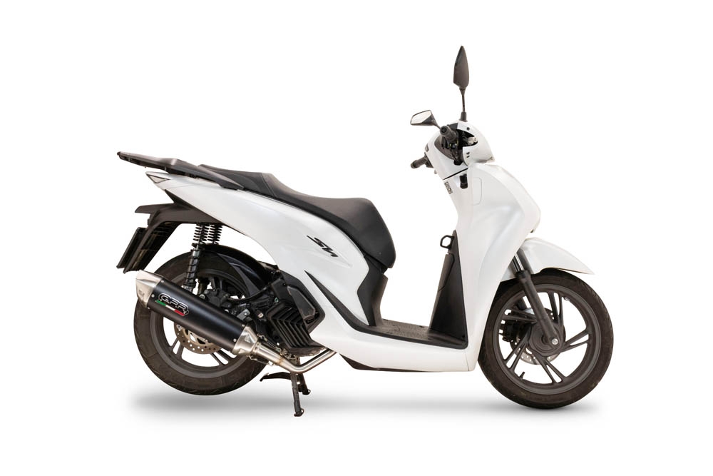 Pot echappement compatible avec Honda SH 125 2024-2025, Furore-X Scooter, Silencieux homologué pour bruit, échappement complet avec catalyseur et db killer 