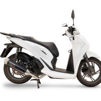 Pot echappement compatible avec Honda SH 125 2024-2025, Furore-X Scooter, Silencieux homologué pour bruit, échappement complet avec catalyseur et db killer 