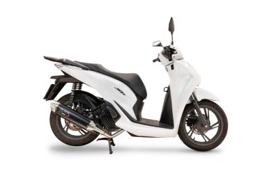 Pot echappement compatible avec Honda SH 125 2024-2025, Furore-X Scooter, Silencieux homologué pour bruit, échappement complet avec catalyseur et db killer 