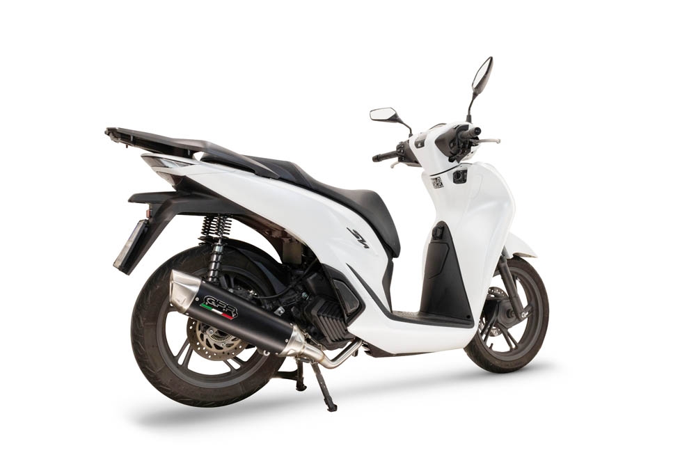 Pot echappement compatible avec Honda SH 125 2024-2025, Furore-X Scooter, Silencieux homologué pour bruit, échappement complet avec catalyseur et db killer 