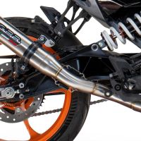 Pot echappement compatible avec Husqvarna Svartpilen 125 2024-2025, Deeptone Inox, Échappement légal, homologué,silencieux avec db killer amovible et tuyau de liaison spécifique 