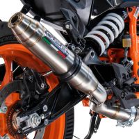 Pot echappement compatible avec Husqvarna Svartpilen 125 2024-2025, Deeptone Inox, Échappement légal, homologué,silencieux avec db killer amovible et tuyau de liaison spécifique 
