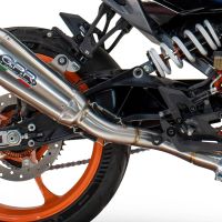 Pot echappement compatible avec Husqvarna Vitpilen 125 2024-2025, GP-Revo Titanium, Échappement légal, homologué,silencieux avec db killer amovible et tuyau de liaison spécifique 