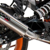 Pot echappement compatible avec Husqvarna Vitpilen 125 2024-2025, M3 Inox , Échappement légal, homologué,silencieux avec db killer amovible et tuyau de liaison spécifique 