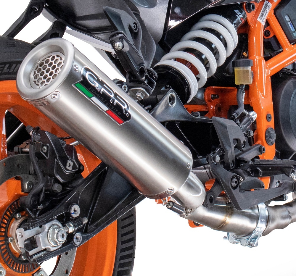 Pot echappement compatible avec Husqvarna Vitpilen 125 2024-2025, M3 Inox , Échappement légal, homologué,silencieux avec db killer amovible et tuyau de liaison spécifique 
