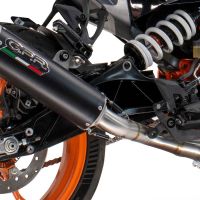 Pot echappement compatible avec Husqvarna Vitpilen 250 2024-2025, M3 Black Titanium, Échappement légal, homologué,silencieux avec db killer amovible et tuyau de liaison spécifique 