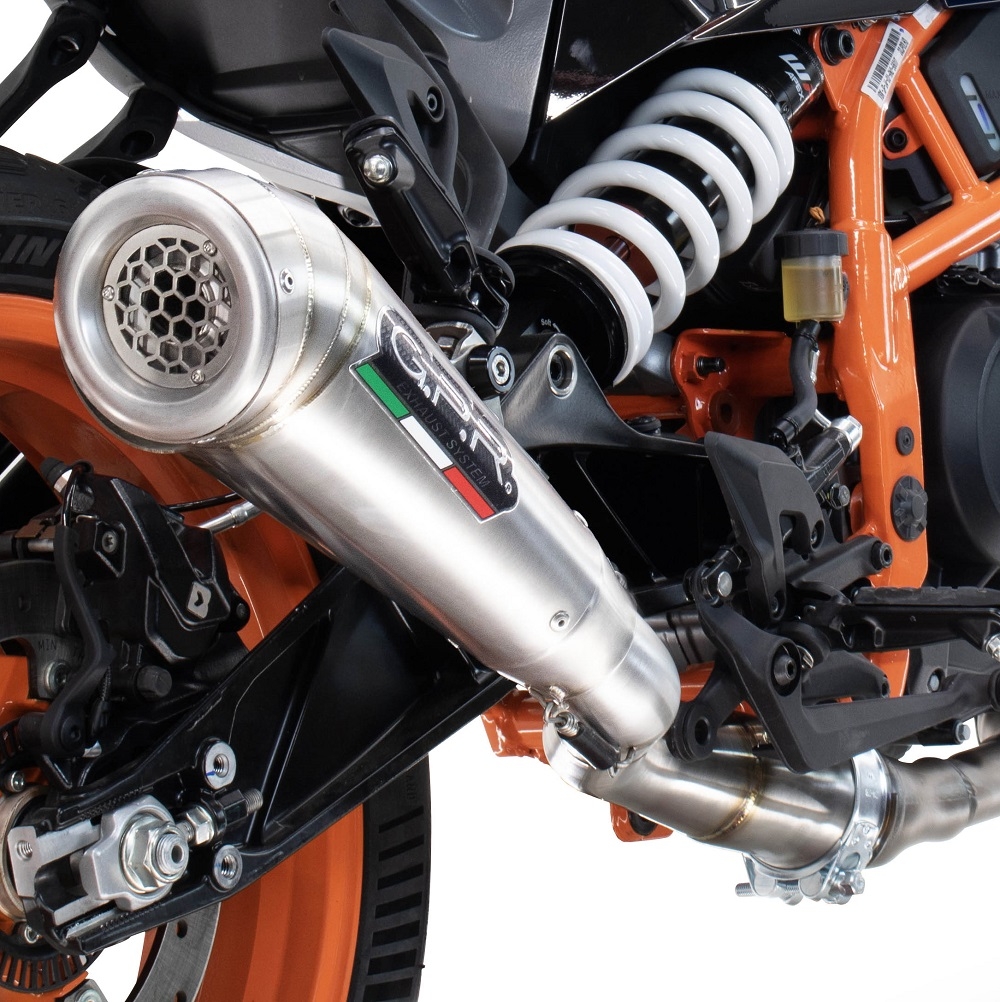 Pot echappement compatible avec Husqvarna Vitpilen 250 2024-2025, Powercone Evo, Échappement légal, homologué,silencieux avec db killer amovible et tuyau de liaison spécifique 