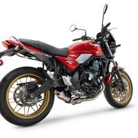 Pot echappement compatible avec Kawasaki Z 650 RS 2024-2025, Deeptone Inox, Pot echappement racing, ligne complet, fourni avec collecteur spécifique, article sans homologation 