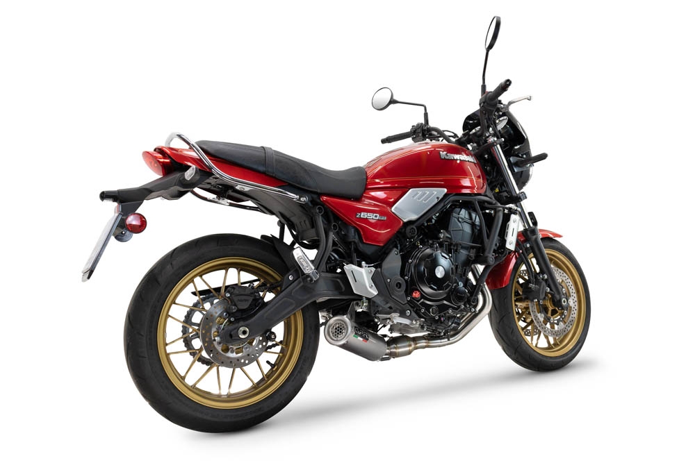 Pot echappement compatible avec Kawasaki Z 650 RS 2024-2025, M3 Inox , Pot echappement racing, ligne complet, fourni avec collecteur spécifique, article sans homologation 