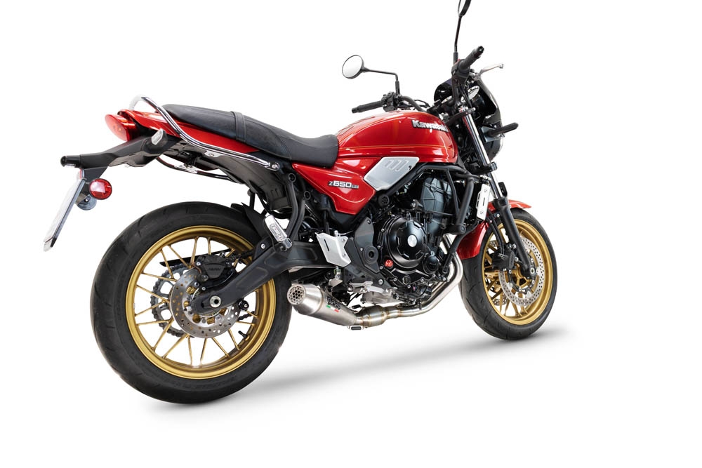Pot echappement compatible avec Kawasaki Z 650 RS 2024-2025, Ultracone, Pot echappement racing, ligne complet, fourni avec collecteur spécifique, article sans homologation 