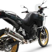 Pot echappement compatible avec Kove 800X 2024-2026, Dual Inox, Pot echappement racing,silencieux avec db killer et des tuyaux de liaison sans homologation 