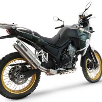 Pot echappement compatible avec Kove 800X 2024-2026, Dual Inox, Pot echappement racing,silencieux avec db killer et des tuyaux de liaison sans homologation 