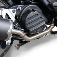 Pot echappement compatible avec Yamaha BW'S 125 2010-2013, Evo4 Road, Homologué et légal, système d'échappement complet, avec db killer amovible 