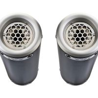 Pot echappement compatible avec Suzuki Gsx-R 1000 K9 2009-2011, M3 Black Titanium, Paire de pot d'échappement homologuées, livrées avec db killer amovible et raccords spécifiques 