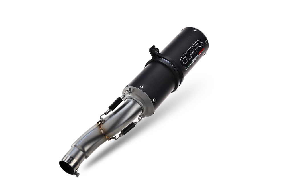 Pot echappement compatible avec Suzuki Gsx-R 1000 K9 2009-2011, M3 Black Titanium, Paire de pot d'échappement homologuées, livrées avec db killer amovible et raccords spécifiques 
