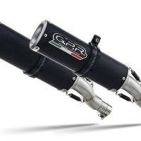 Pot echappement compatible avec Suzuki Gsx-R 1000 K9 2009-2011, M3 Black Titanium, Paire de pot d'échappement homologuées, livrées avec db killer amovible et raccords spécifiques 