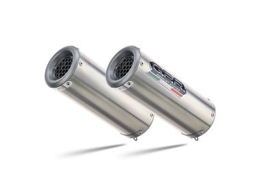 Pot echappement compatible avec Triumph Speed Triple 1050 2005-2010, M3 Inox , Paire de pot d'échappement homologuées, livrées avec db killer amovible et raccords spécifiques 