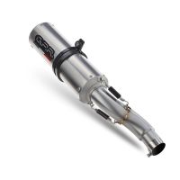 Pot echappement compatible avec Benelli Leoncino 500 Trail 2017-2024, M3 Inox , Échappement légal, homologué,silencieux avec db killer amovible et tuyau de liaison spécifique 