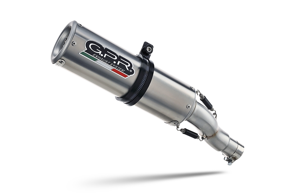 Pot echappement compatible avec Benelli Leoncino 500 Trail 2017-2024, M3 Inox , Échappement légal, homologué,silencieux avec db killer amovible et tuyau de liaison spécifique 