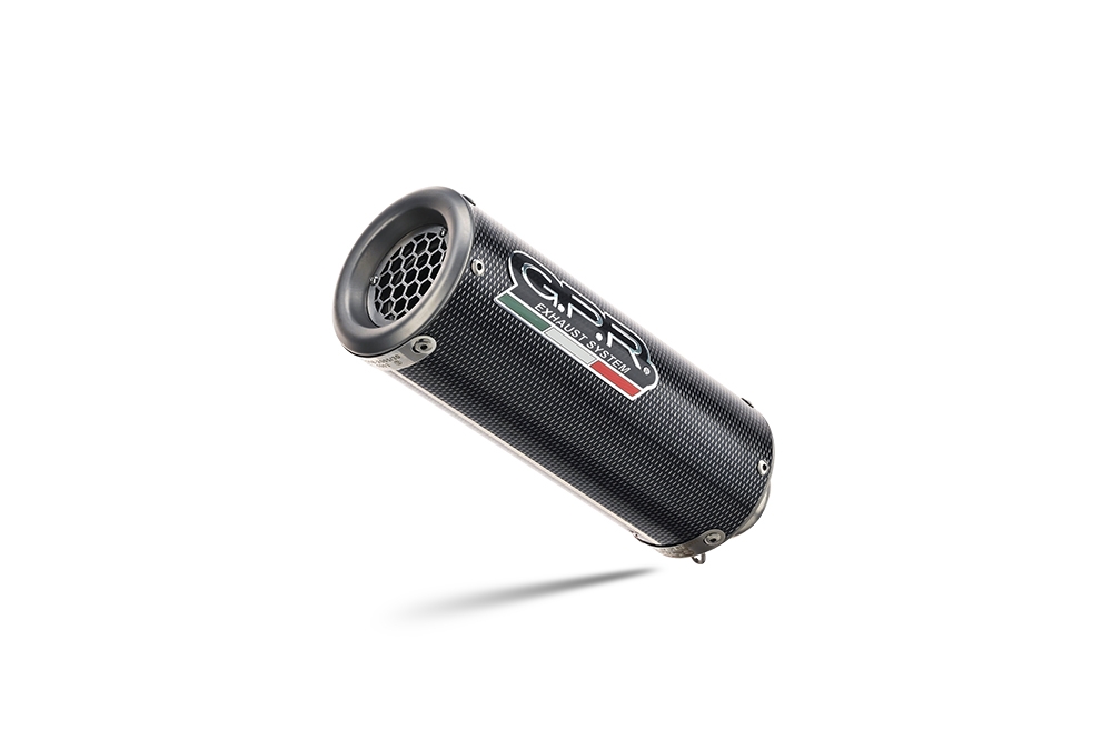 Pot echappement compatible avec Yamaha Mt-07 2021-2024, M3 Poppy , Pot échappement complet, non légal pour les pays de l'UE, avec db killer amovible 
