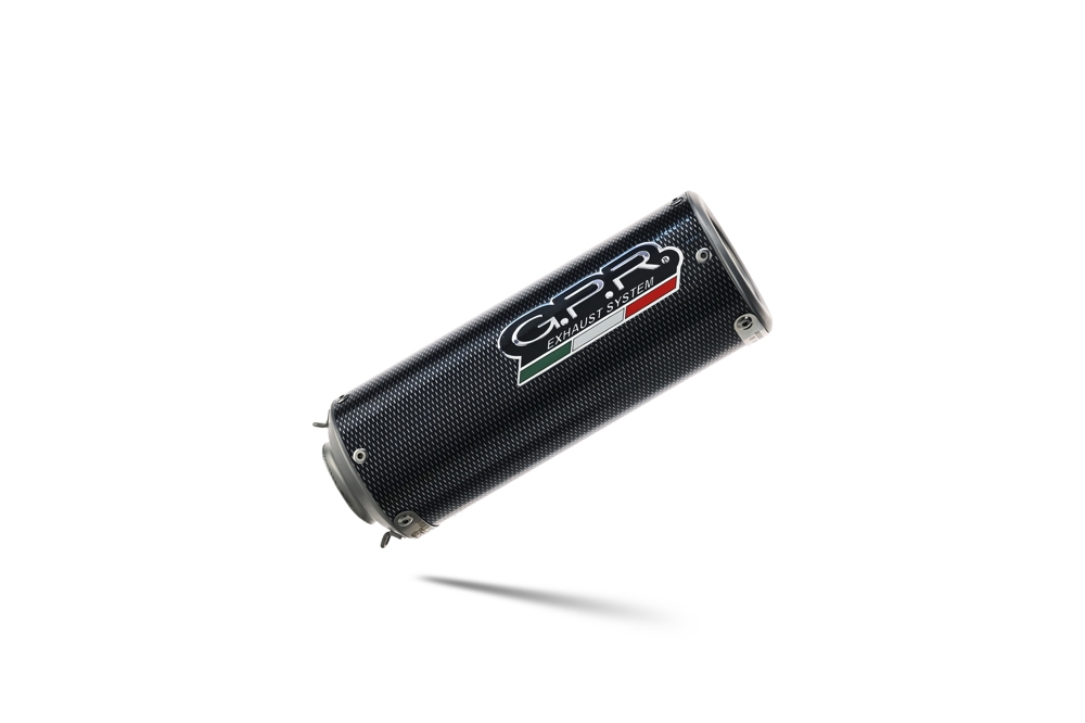 Pot echappement compatible avec Aprilia Shiver 900 2017-2020, M3 Poppy , Paire de pot d'échappement homologuées, livrées avec db killer amovible et raccords spécifiques 