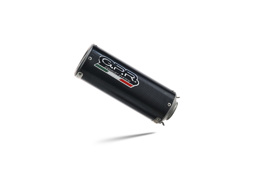 Pot echappement compatible avec Yamaha Mt-07 2021-2024, M3 Poppy , Pot échappement complet, non légal pour les pays de l'UE, avec db killer amovible 