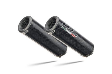 Pot echappement compatible avec Suzuki Hayabusa 1300 2007-2016, M3 Poppy , Paire de pot d'échappement homologuées, livrées avec db killer amovible et raccords spécifiques 