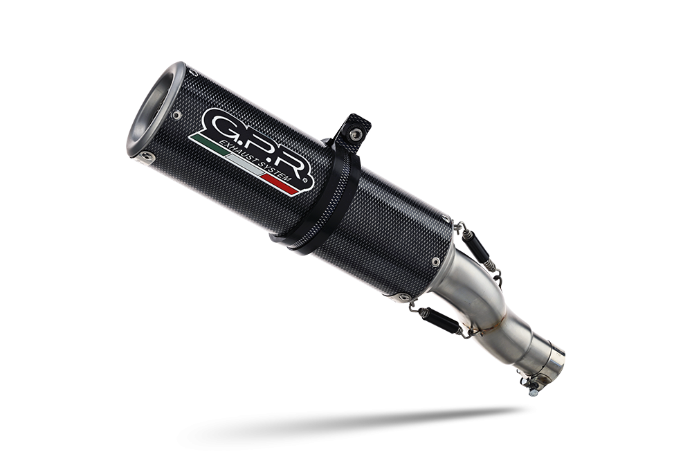 Pot echappement compatible avec Yamaha Tracer 9 GT 2021-2024, M3 Poppy , Pot échappement complet, non légal pour les pays de l'UE, avec db killer amovible 