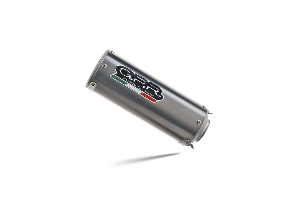 Pot echappement compatible avec Bmw S 1000 R -M 2014-2016, M3 Titanium Natural, Homologué et légal, système d'échappement complet, avec db killer amovible 