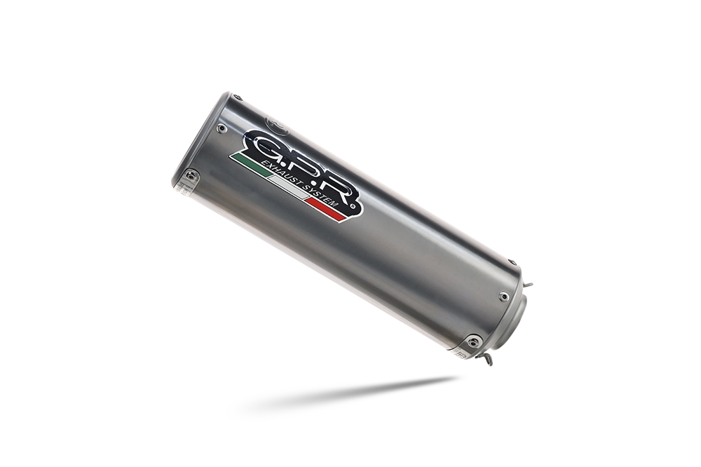 Pot echappement compatible avec Aprilia Rsv 1000 R Factory 2006-2010, M3 Titanium Natural, Paire de pot d'échappement homologuées, livrées avec db killer amovible et raccords spécifiques 