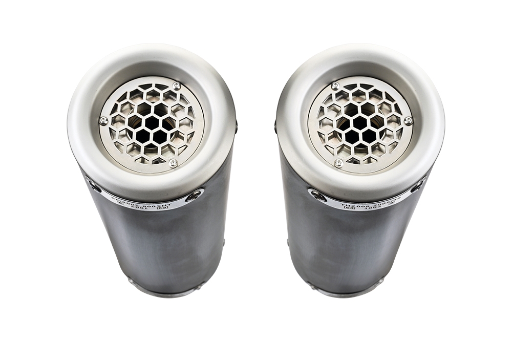 Pot echappement compatible avec Aprilia Rsv 1000 R Factory 2006-2010, M3 Titanium Natural, Paire de pot d'échappement homologuées, livrées avec db killer amovible et raccords spécifiques 