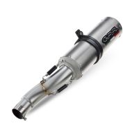 Pot echappement compatible avec Aprilia Rsv 1000 R Factory 2006-2010, M3 Titanium Natural, Paire de pot d'échappement homologuées, livrées avec db killer amovible et raccords spécifiques 
