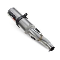 Pot echappement compatible avec Aprilia Rsv 1000 R Factory 2006-2010, M3 Titanium Natural, Paire de pot d'échappement homologuées, livrées avec db killer amovible et raccords spécifiques 