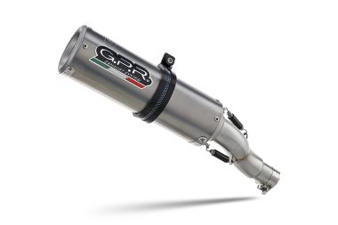 Pot echappement compatible avec Bmw S 1000 Rr 2009-2011, M3 Titanium Natural, Homologué et légal, système d'échappement complet, avec db killer amovible 
