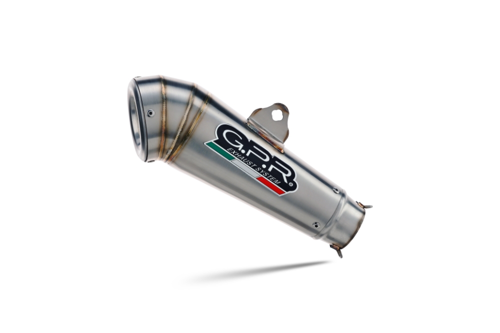 Pot echappement compatible avec Benelli Leoncino 500 Trail 2017-2024, Powercone Evo, Échappement légal, homologué,silencieux avec db killer amovible et tuyau de liaison spécifique 