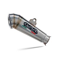 Pot echappement compatible avec Benelli Leoncino 500 Trail 2017-2024, Powercone Evo, Échappement légal, homologué,silencieux avec db killer amovible et tuyau de liaison spécifique 