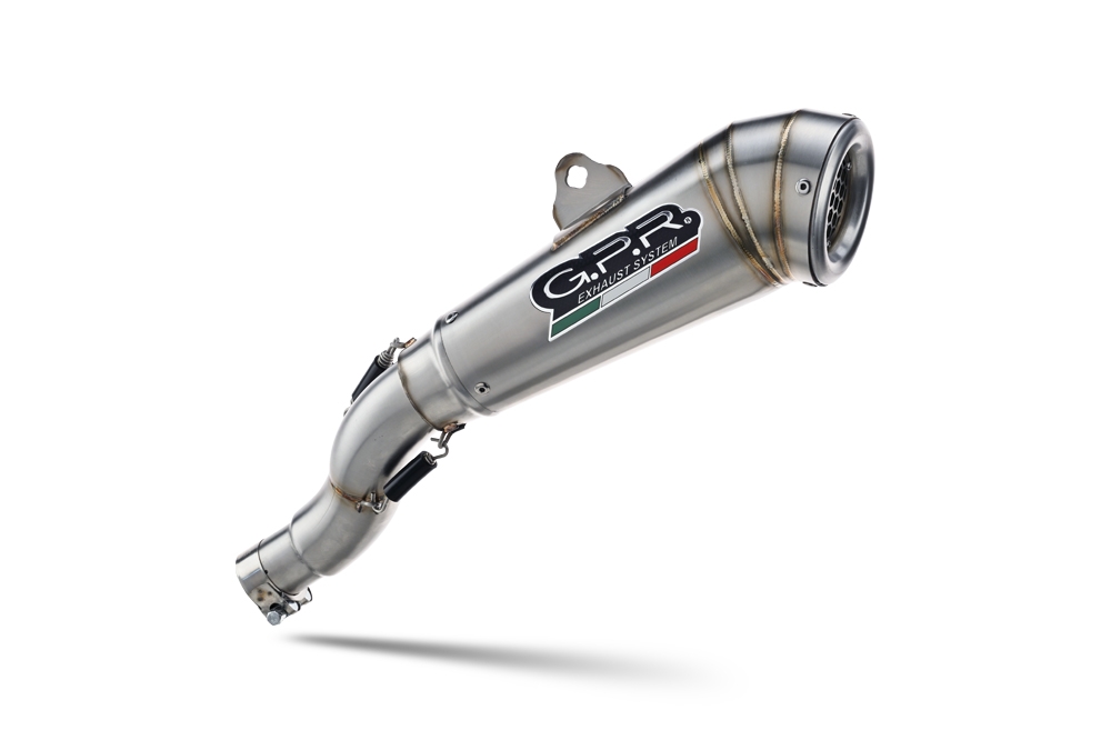 Pot echappement compatible avec Bmw R Nine-T 1200 -Pure -Racer -Scrambler -Urban G-S 2013-2016, Powercone Evo, Échappement légal, homologué,silencieux avec db killer amovible et tuyau de liaison spécifique 